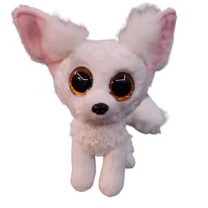 TY BEANIE‎ BOOS TYSILK PHOENIX THE WHITE FENNEC FOX 6” PLUSH